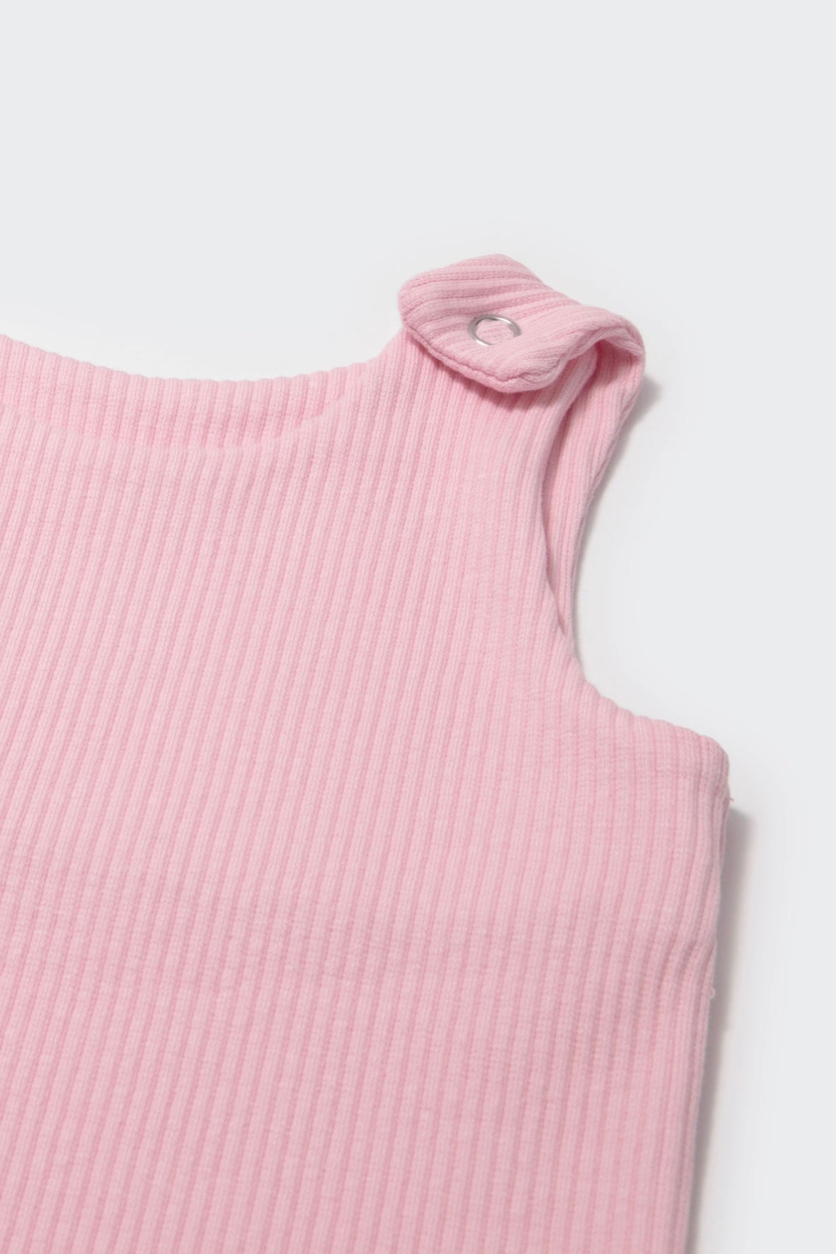 Ribbed Dungarees Sweet Pink