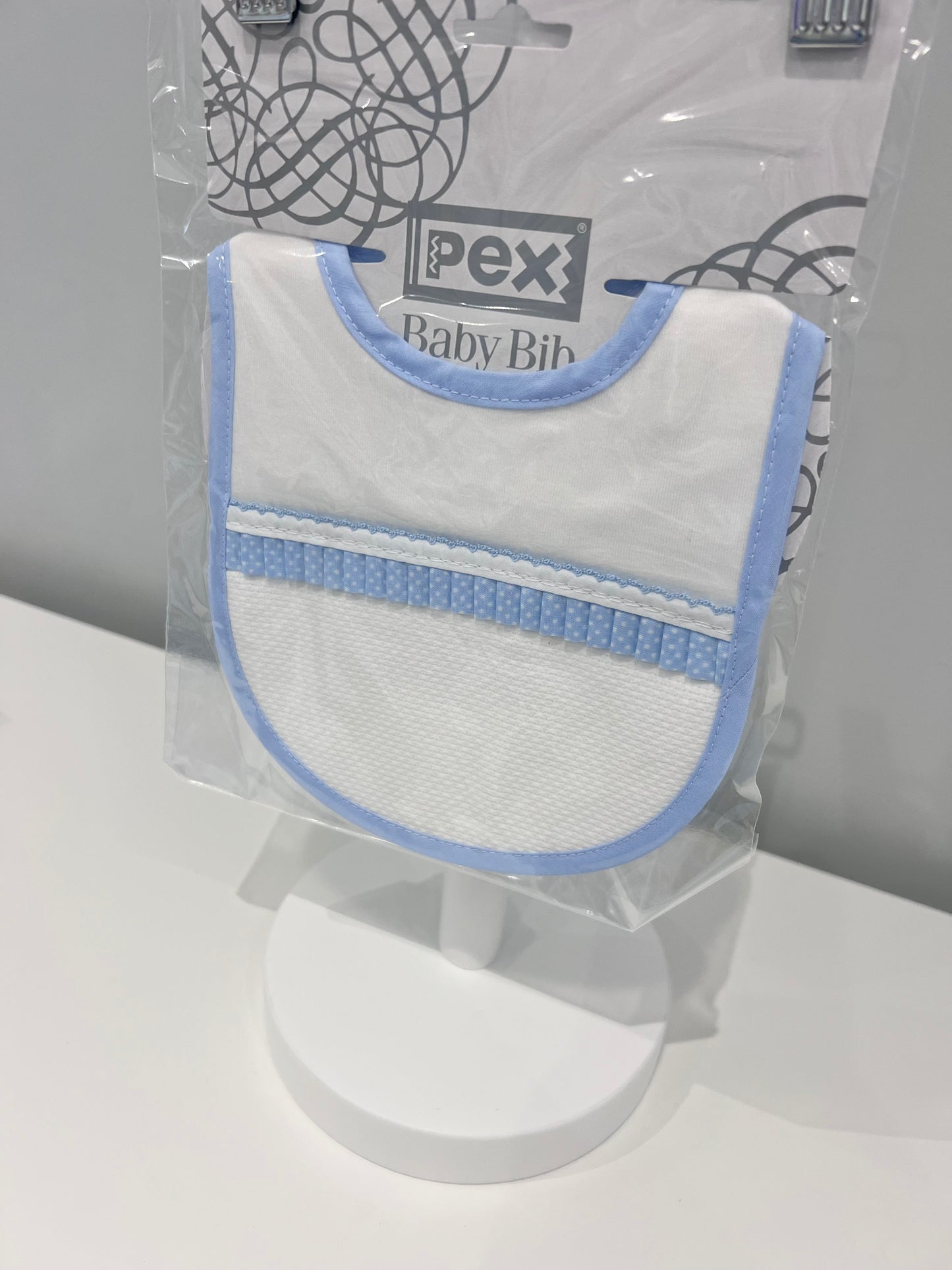 Pex Polka Dot Frilled Spanish Bib