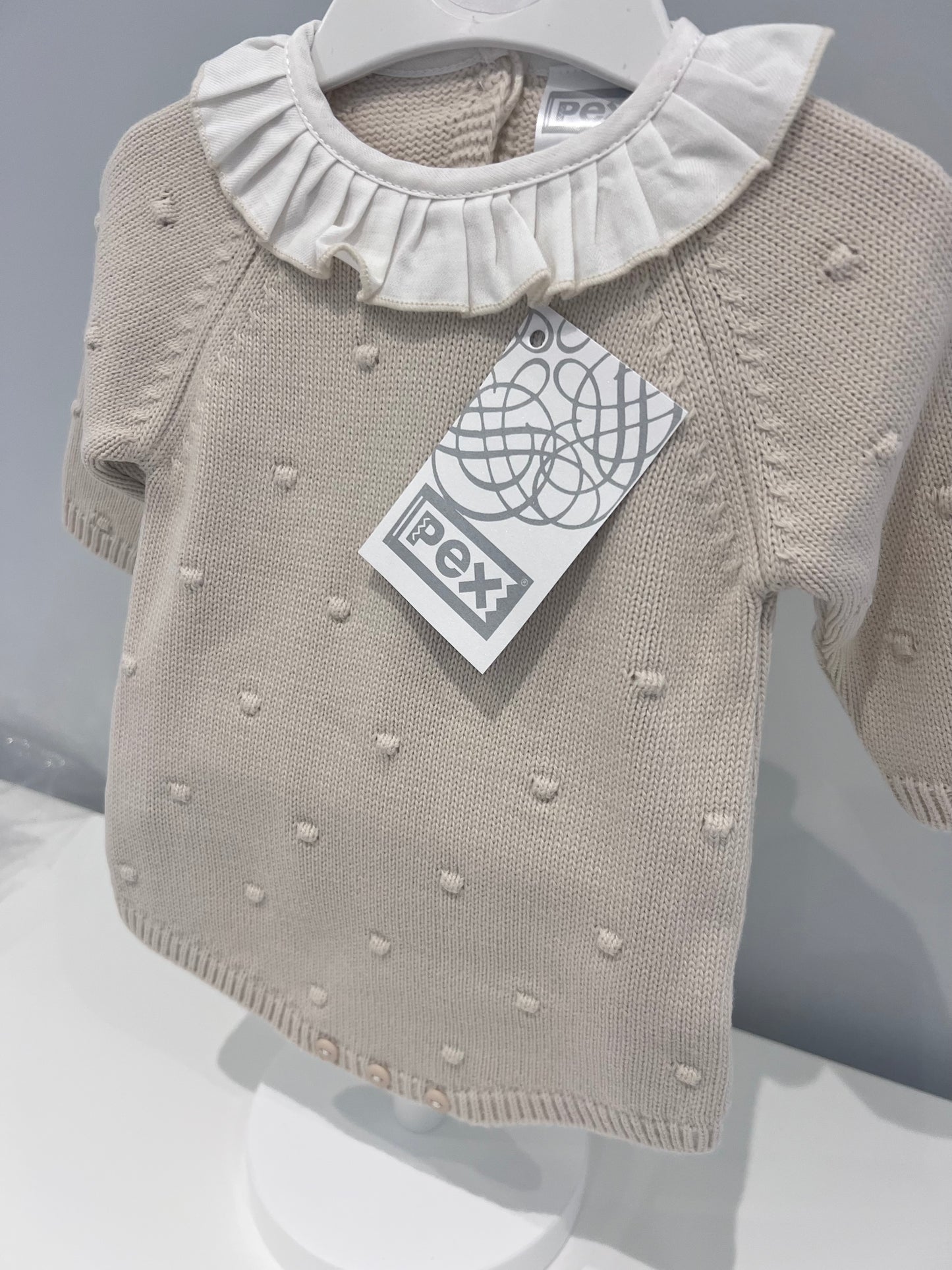 Pex Spotty Romper Beige