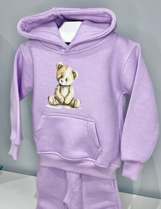 *New colour* Arlo Teddy Hoodie Tracksuit - Kids Cozy Tracksuit Lilac