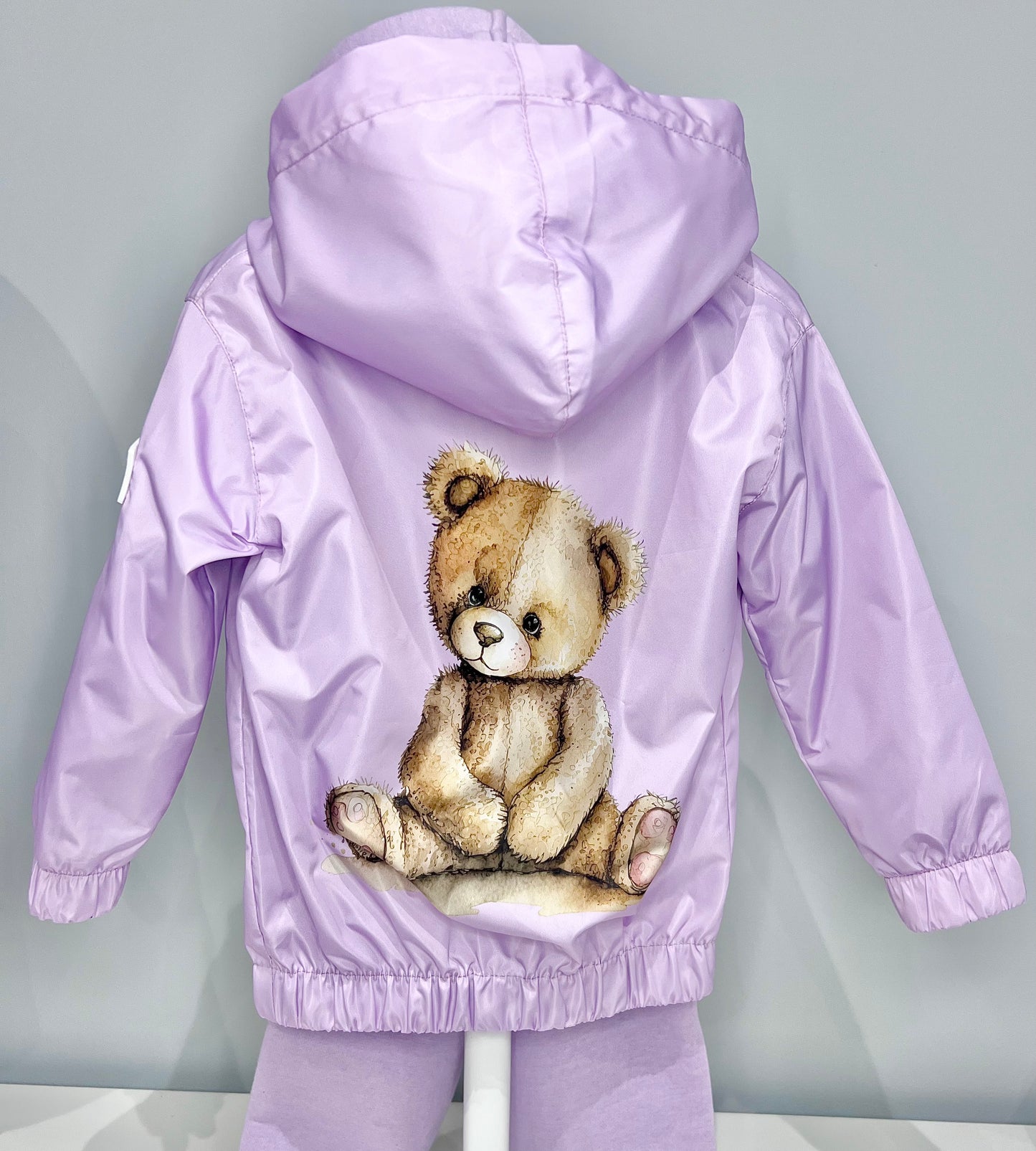 *New Colour* Arlo Teddy Rain Jacket - Kids Waterproof Jacket Lilac