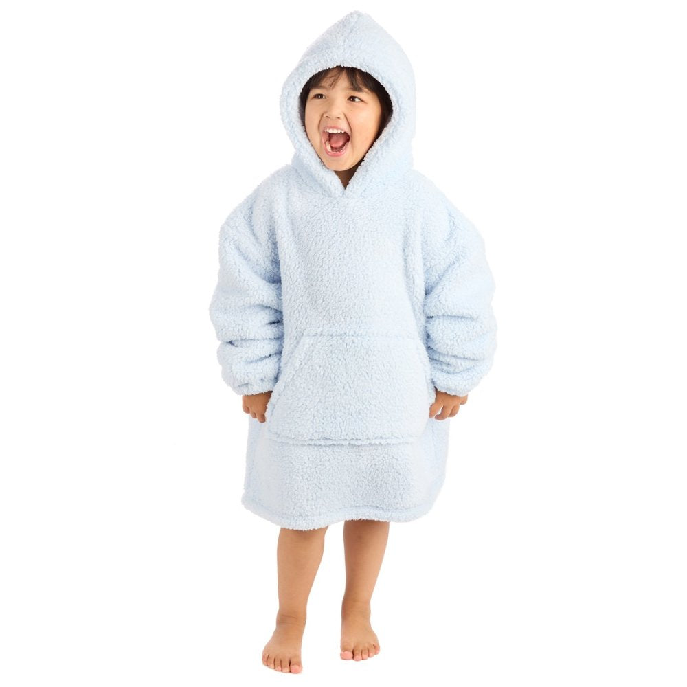 Kids Borg Oversized Oodie Hoodie Blue