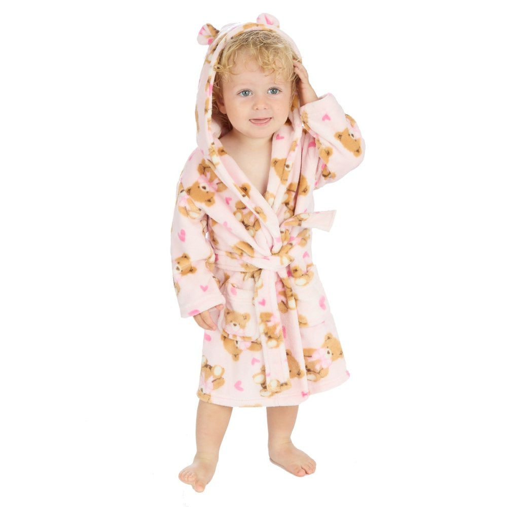 Pink Teddy Dressing Gown