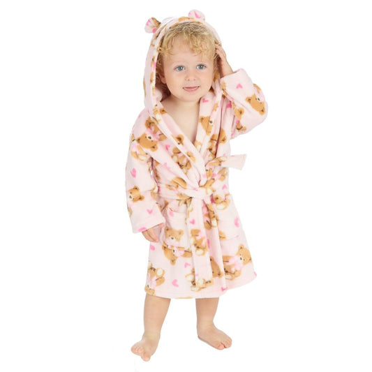 Pink Teddy Dressing Gown