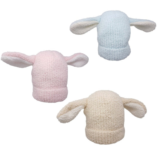 Baby Bunny Ears Hat Super Soft Yarn