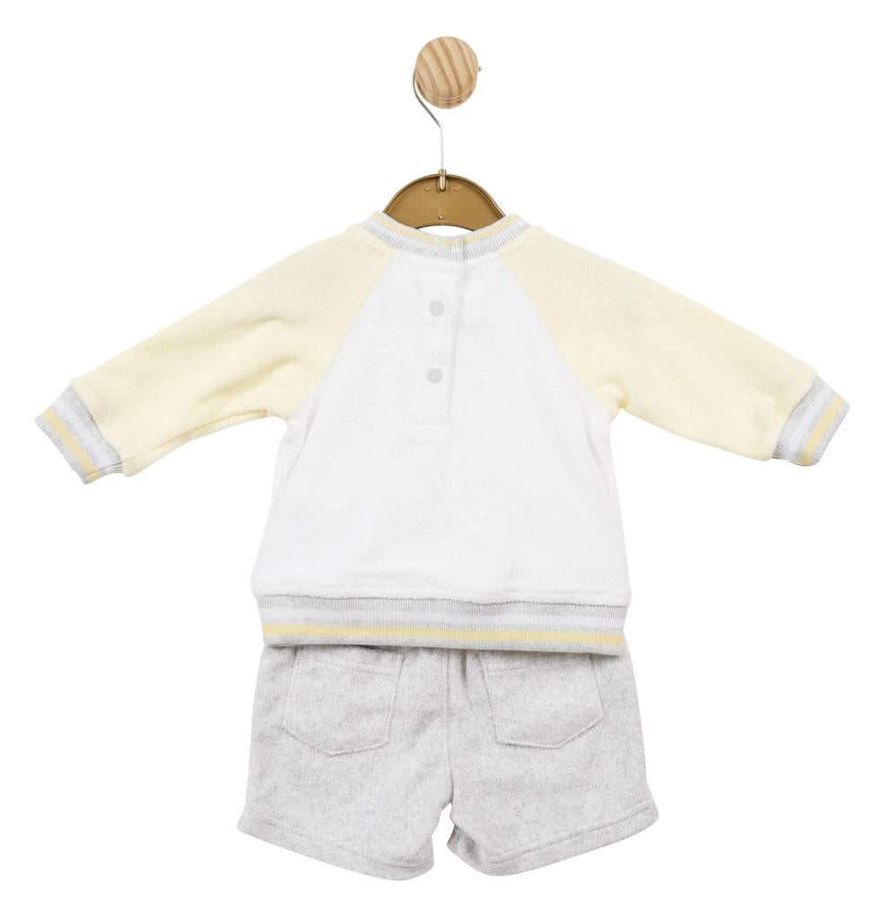 Mintini Colour Block Towelling Shorts jumper Set