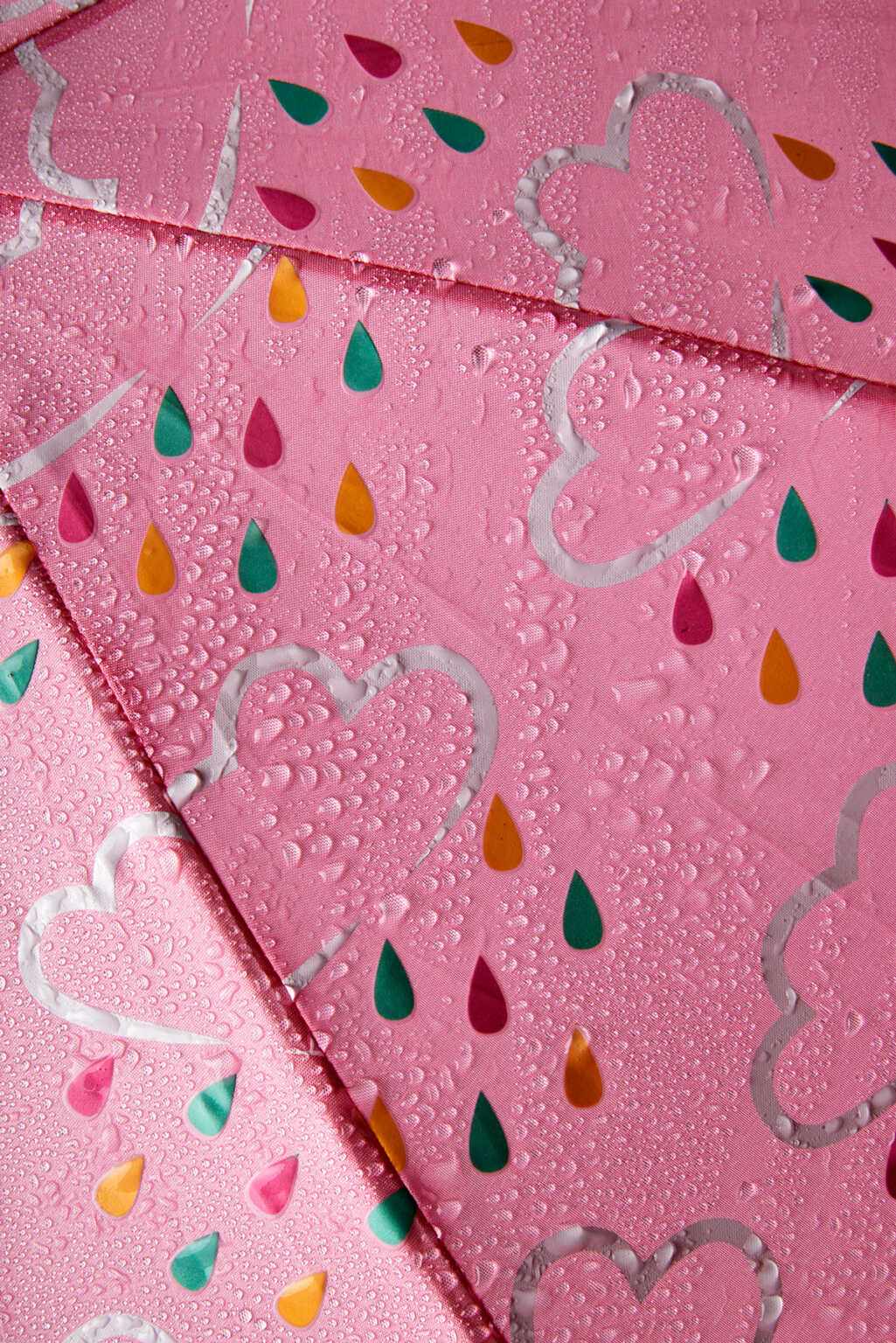 Pink Kids Colour-Revealing Umbrella