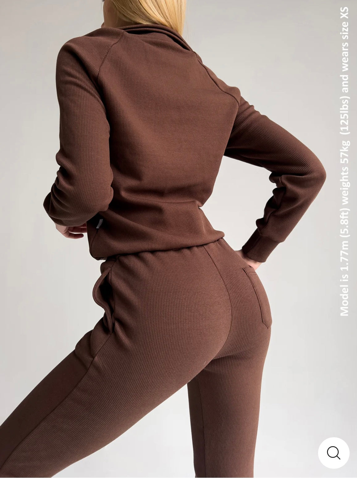 Zip Up Tracksuit Adult Brown