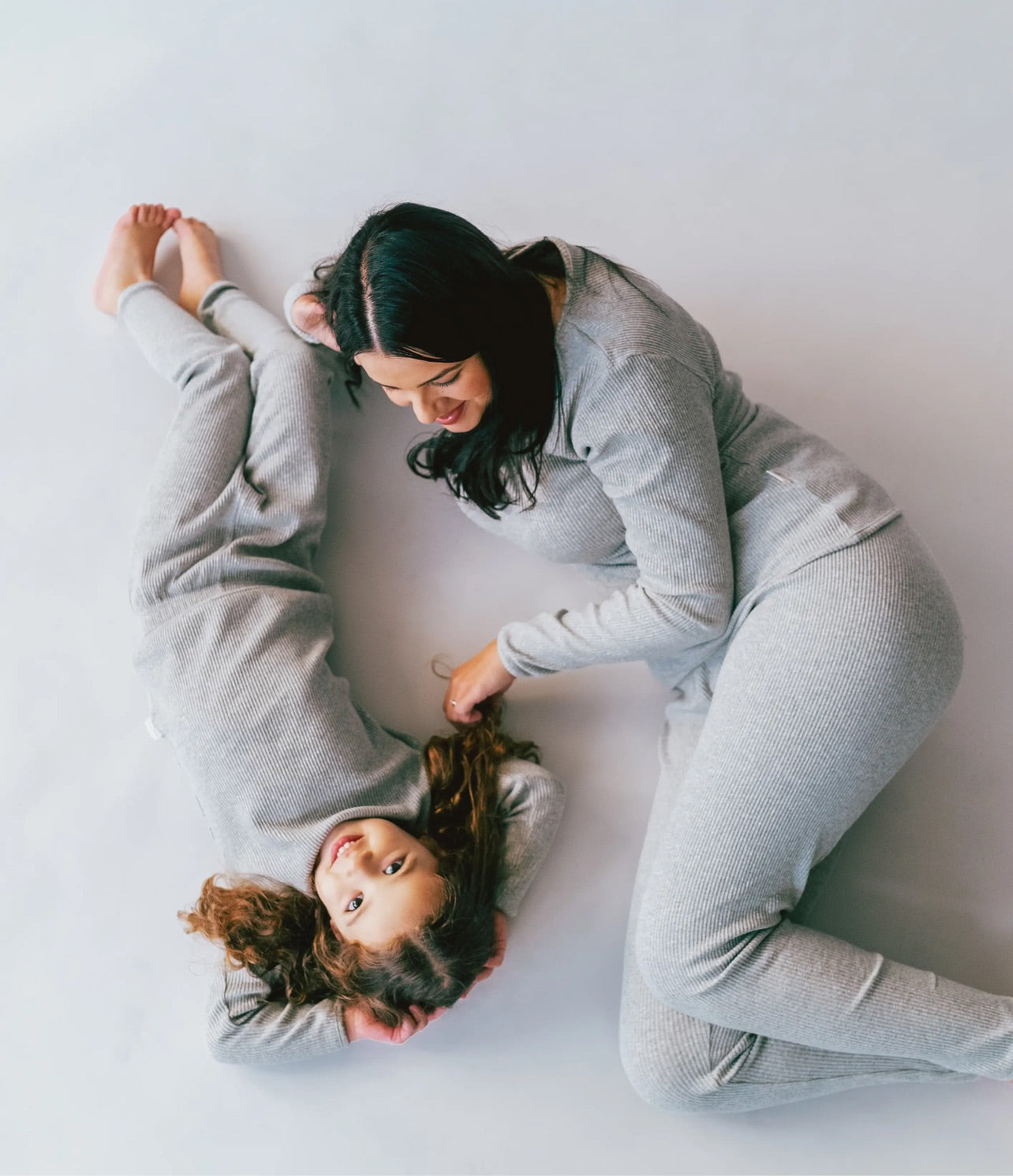 Ribbed Lounge Set Dove Grey