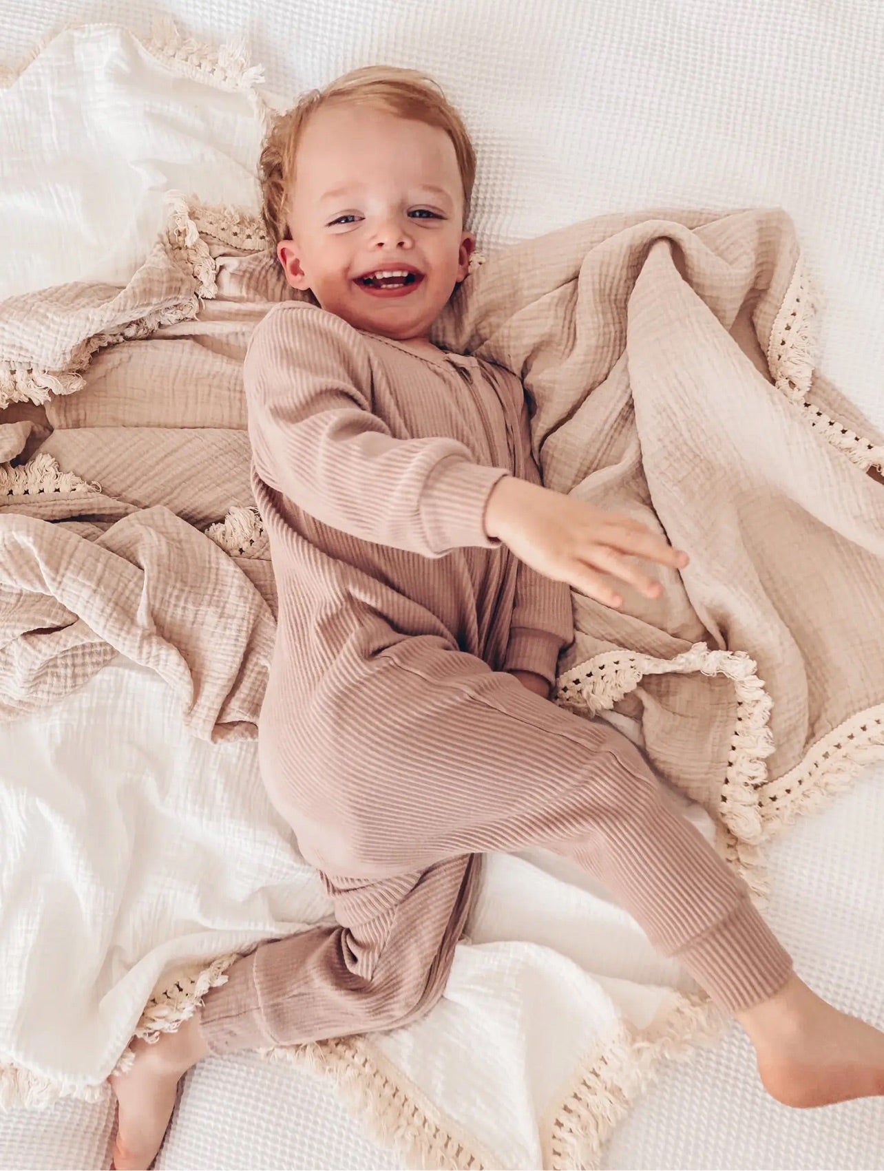 Zip Up Ribbed Romper Velvet Mocha