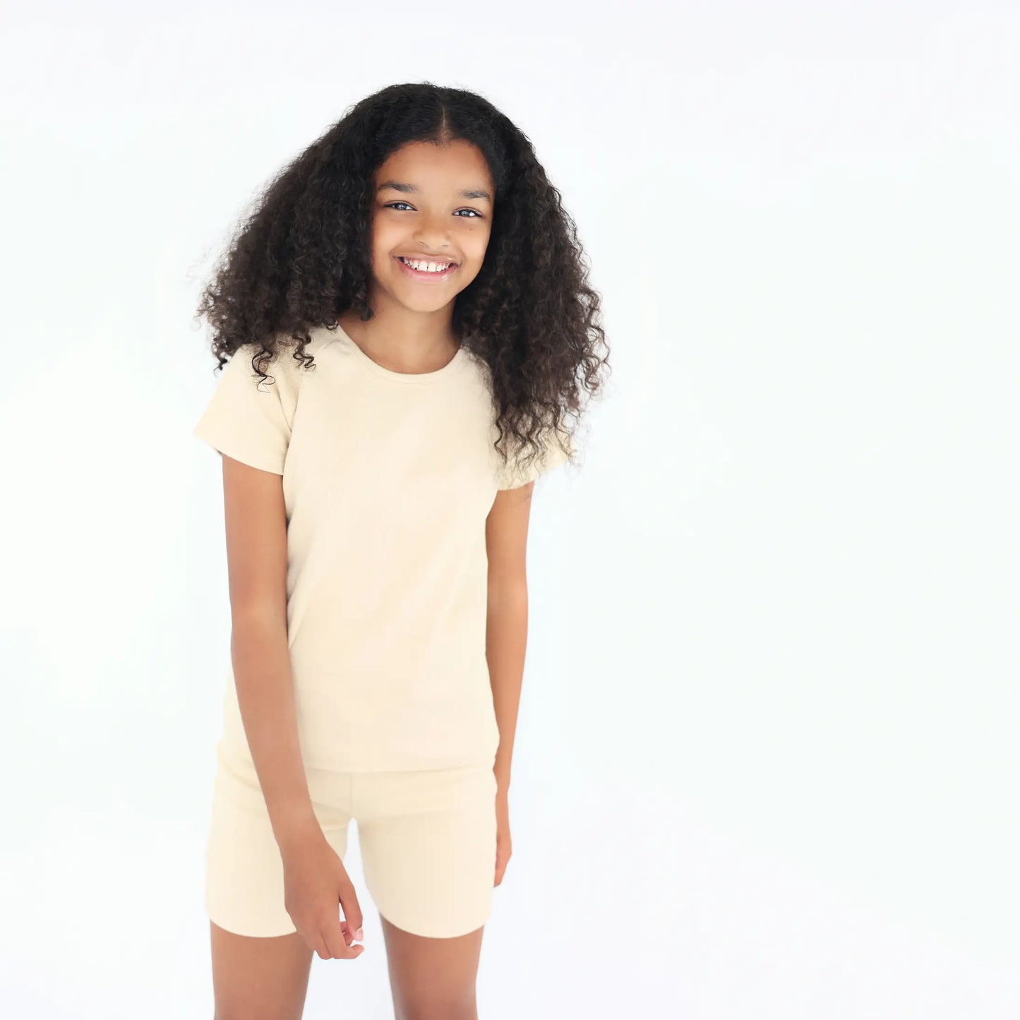 Basics Crème Brûlée Shorts Set