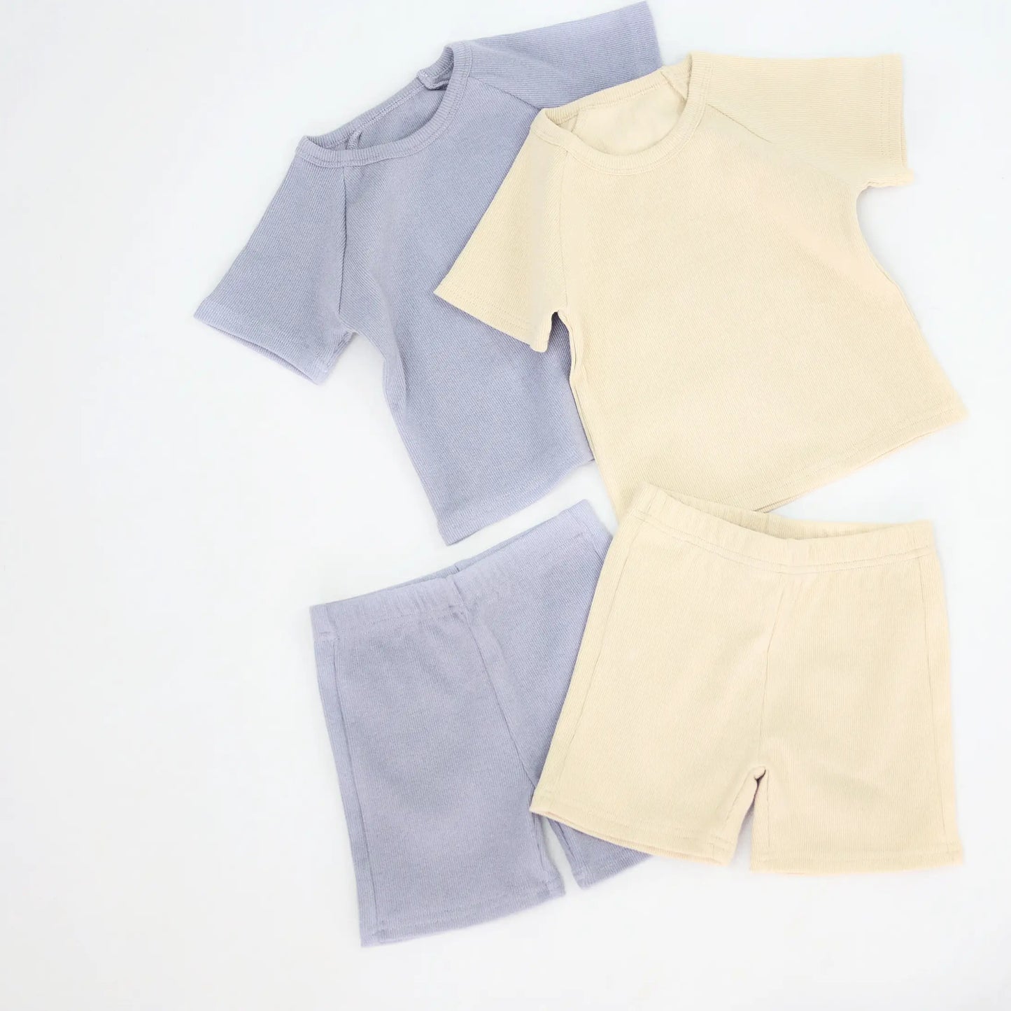 Basics Crème Brûlée Shorts Set