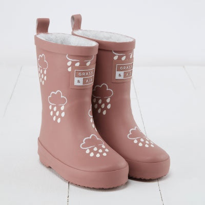 Rose Colour-Revealing Wellies for kids