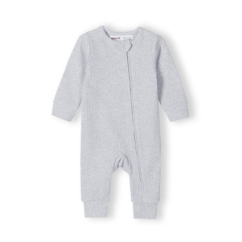 Rib Romper Grey