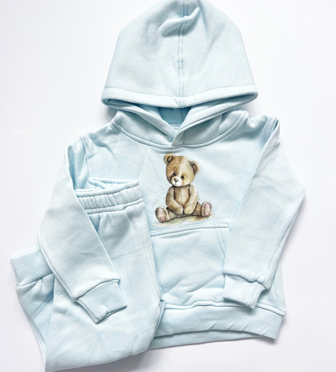 Arlo Teddy Hoodie Tracksuit ICE Blue