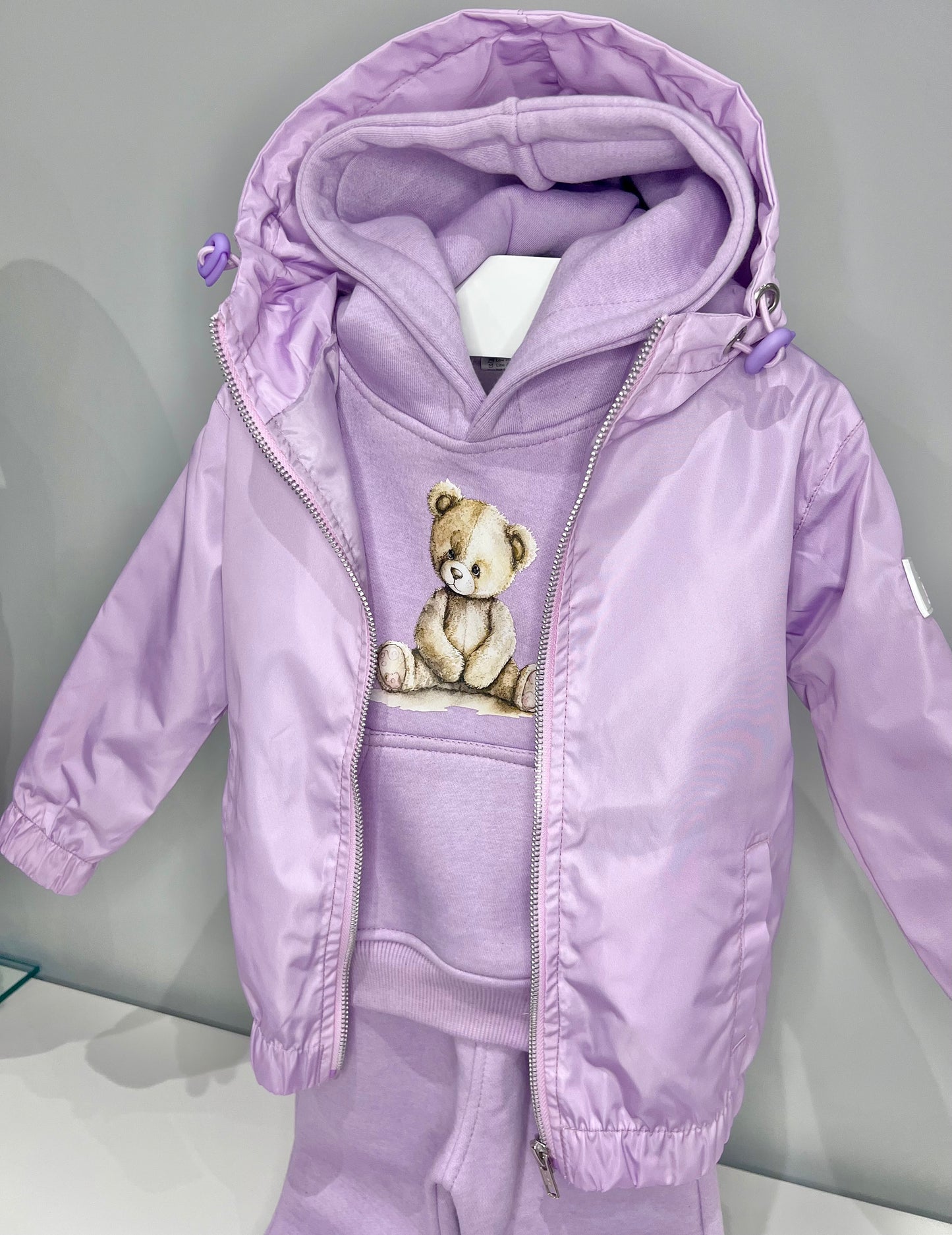 *New colour* Arlo Teddy Hoodie Tracksuit - Kids Cozy Tracksuit Lilac