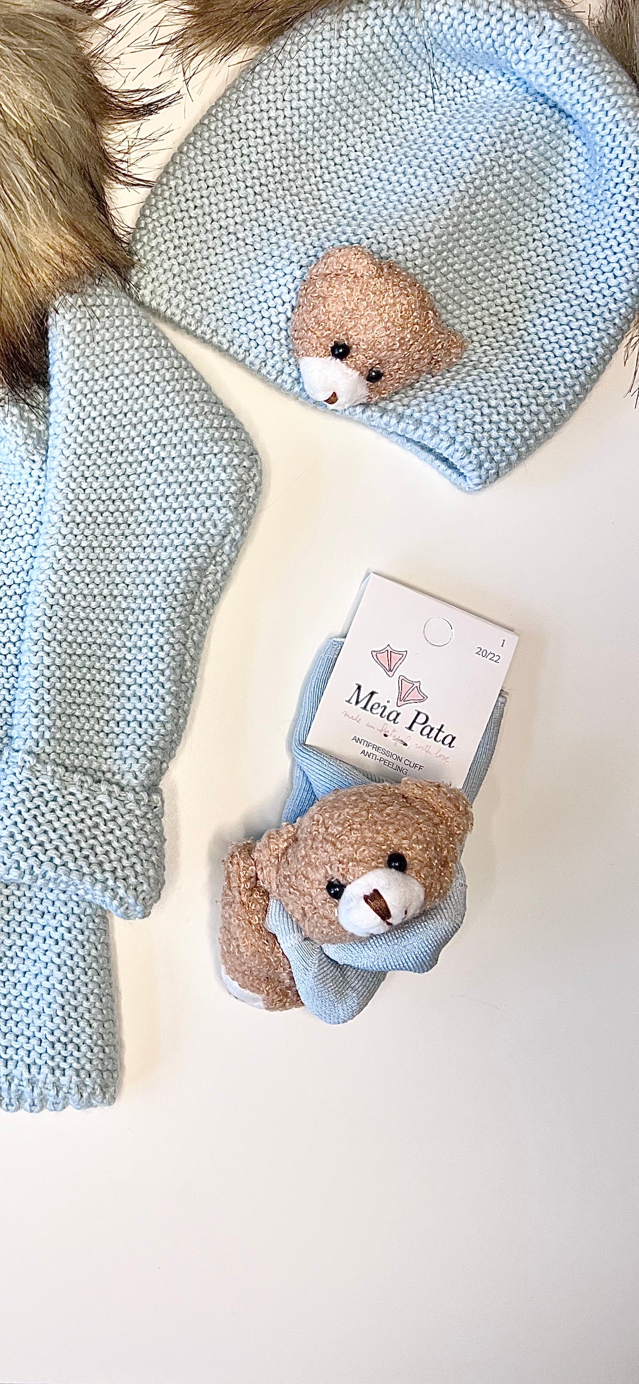 Meia Pata Teddy Socks Blue