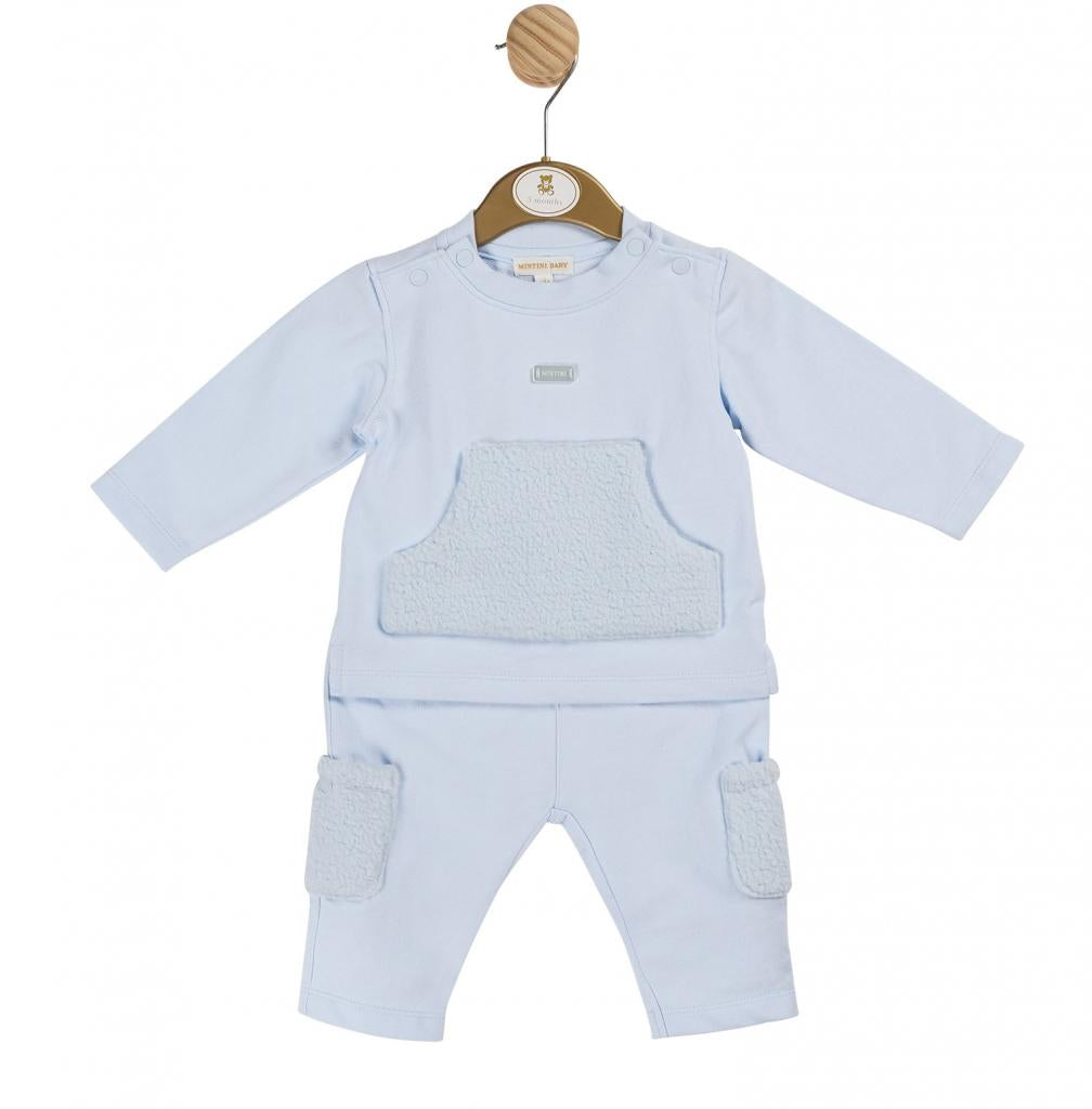 Mintini Baby Blue Fleece Tracksuit