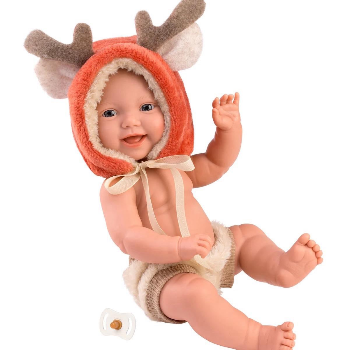 Sweet As Ever Little Mini Baby Doll Christmas Reindeer