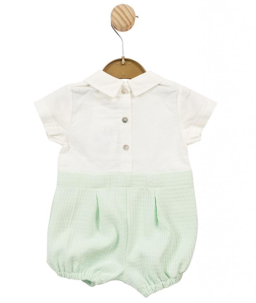 Mintini Smocked Mint Romper