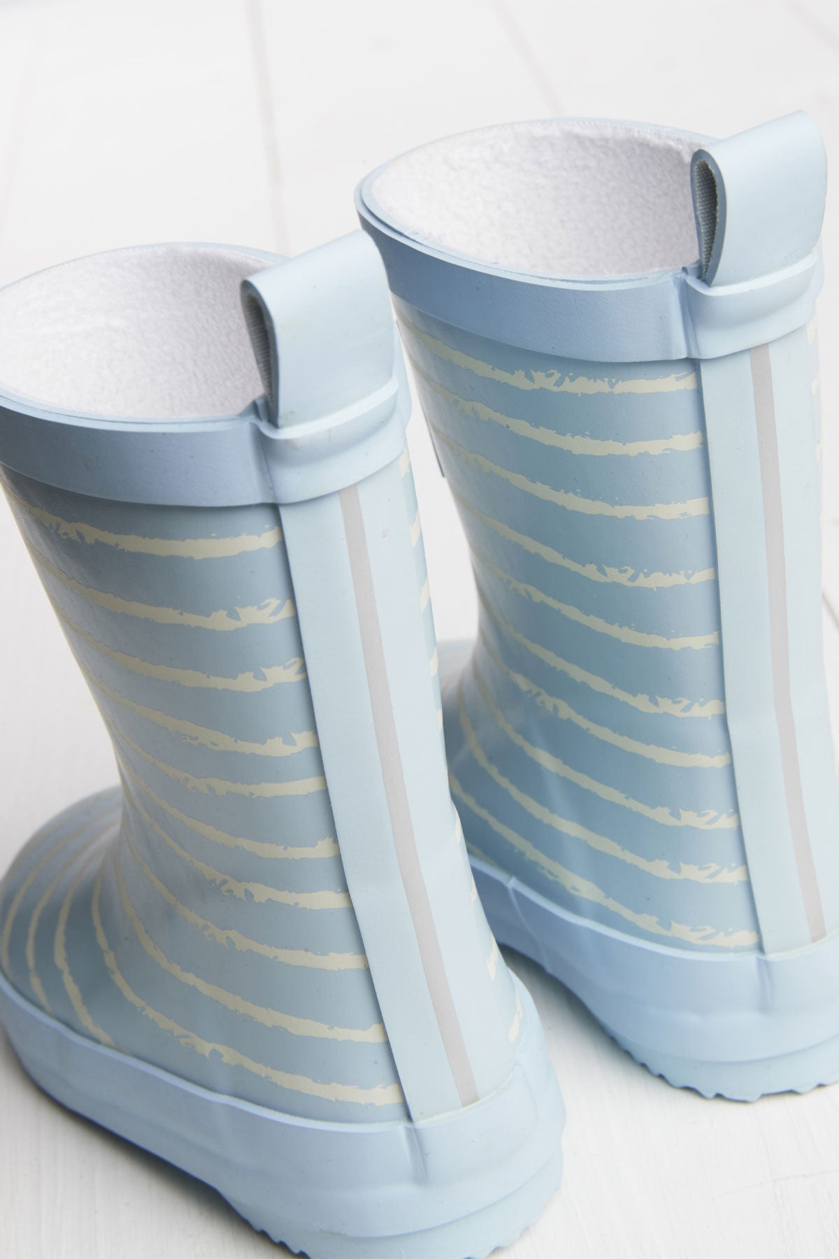 Baby Blue Stripe Wellies