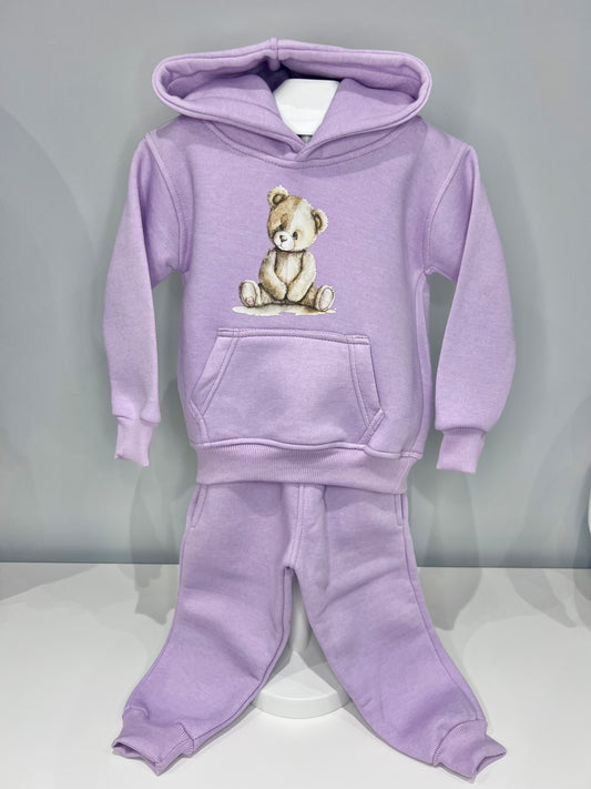 *New colour* Arlo Teddy Hoodie Tracksuit - Kids Cozy Tracksuit Lilac