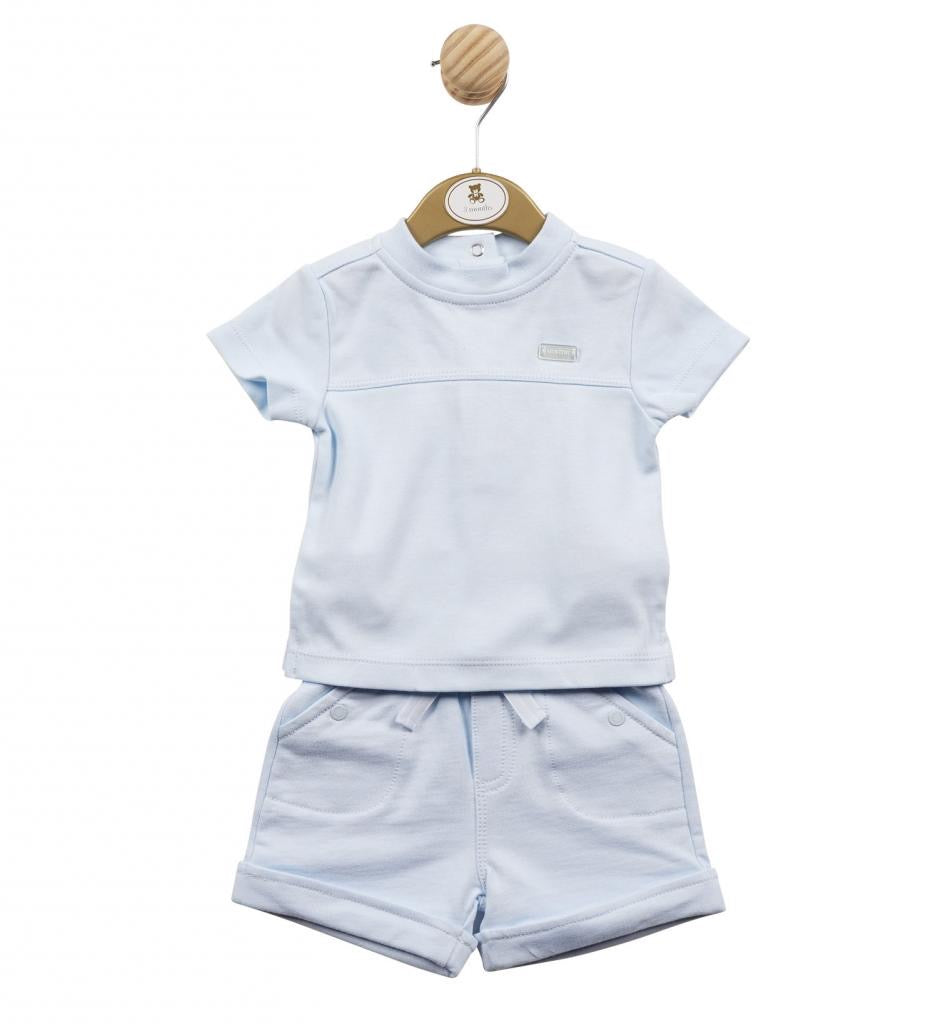 Mintini Baby Blue Shorts Set