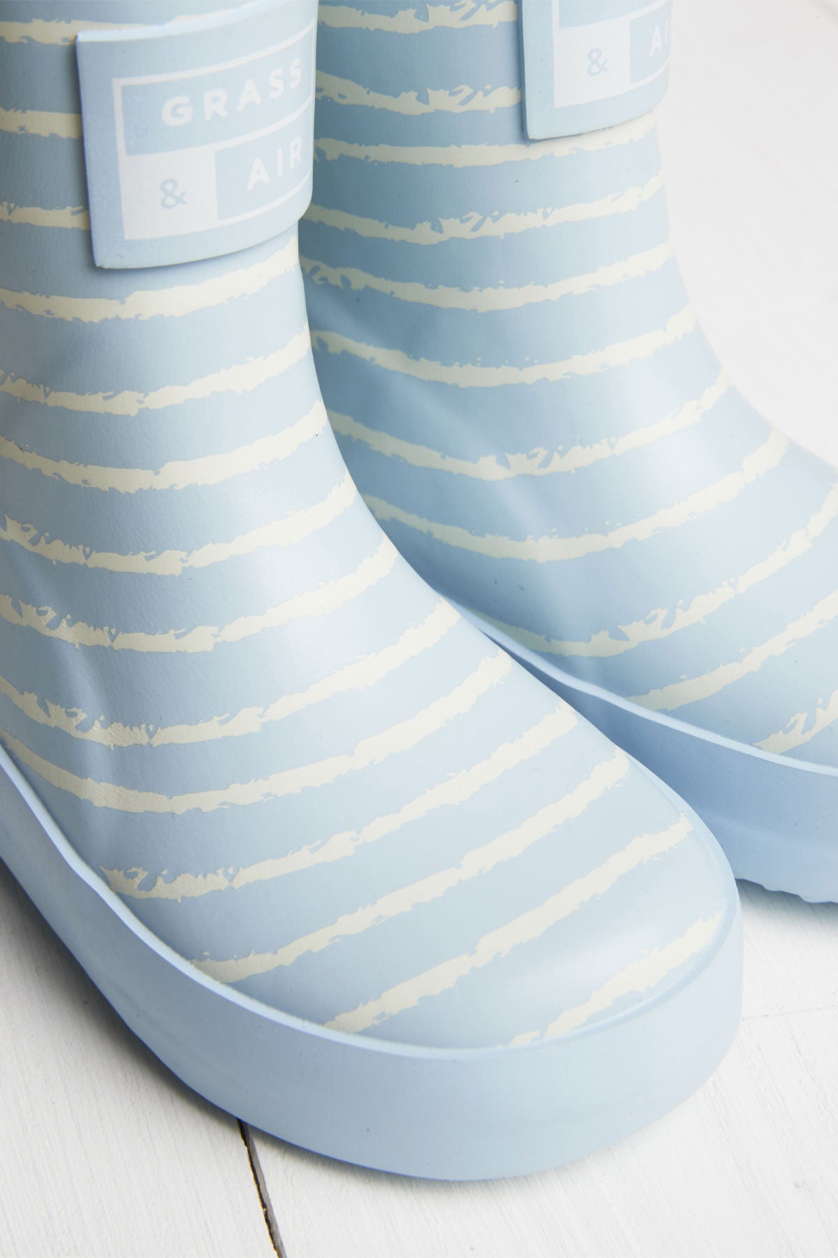 Baby Blue Stripe Wellies