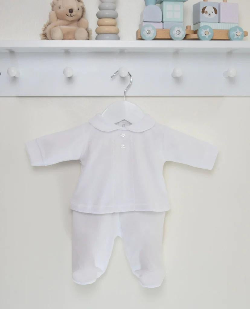 Premature Baby Classic Velour Set White