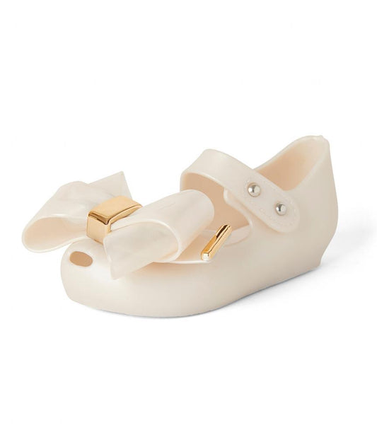 Jelly Shoes White Bow