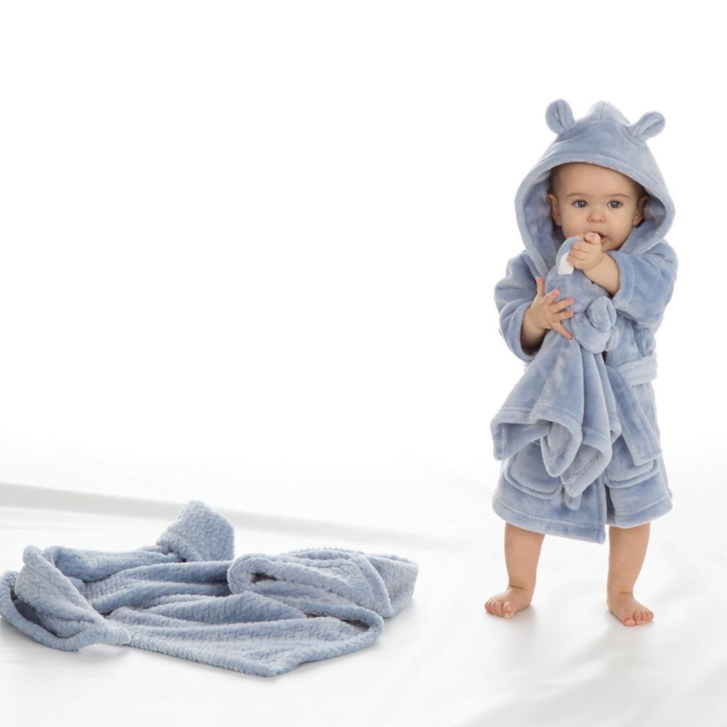 Dusky Blue Dressing Gown