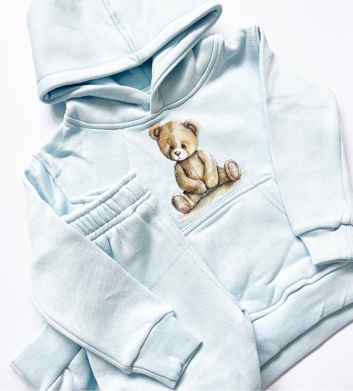 Arlo Teddy Hoodie Tracksuit ICE Blue