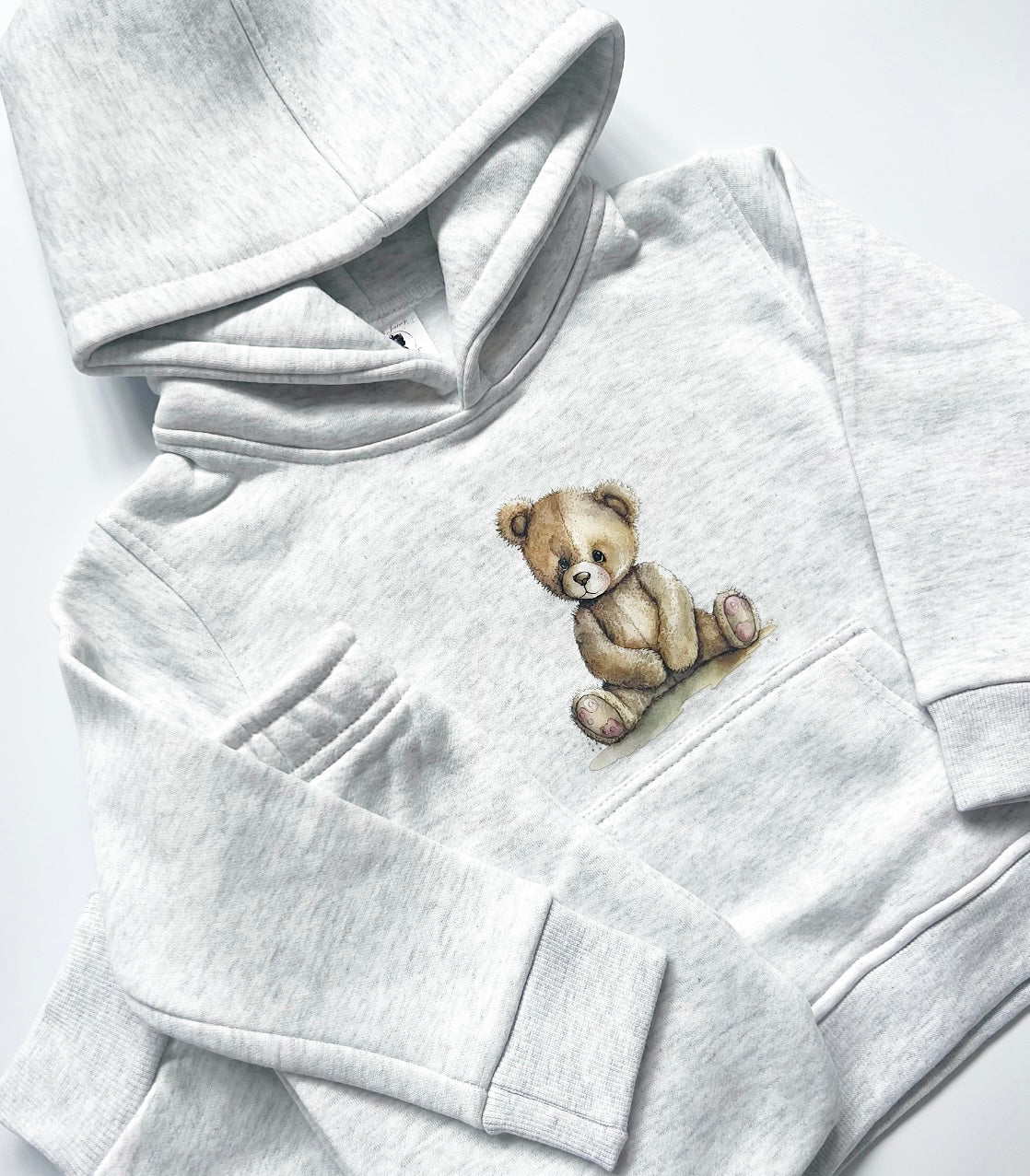 Arlo Teddy Hoodie Tracksuit Grey