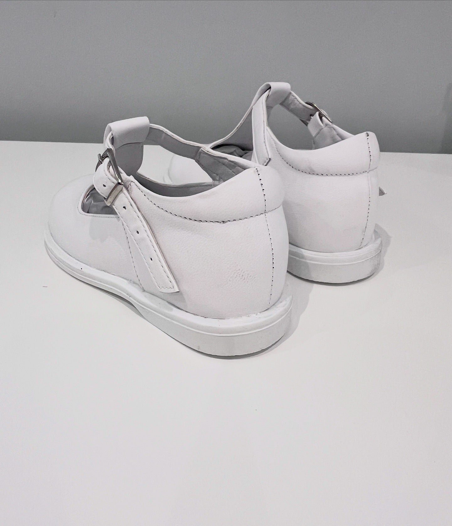 Pex Stef T-bar shoe White