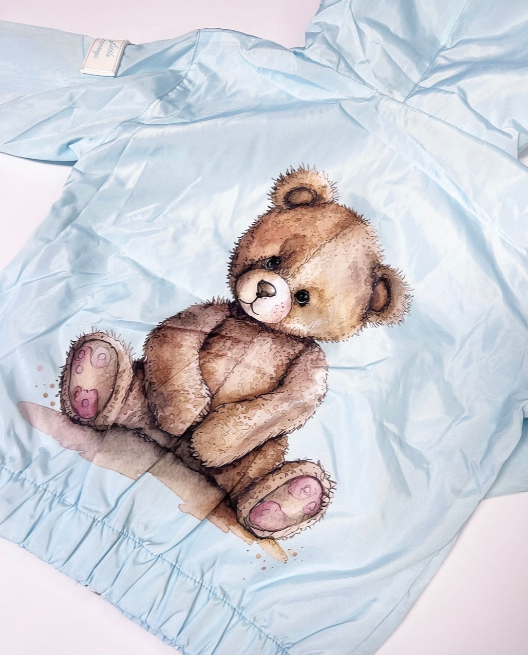 Baby blue teddy bear coat on sale