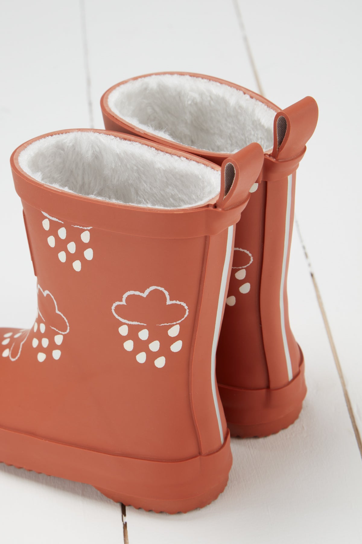 Burnt Orange Colour-Revealing Wellies