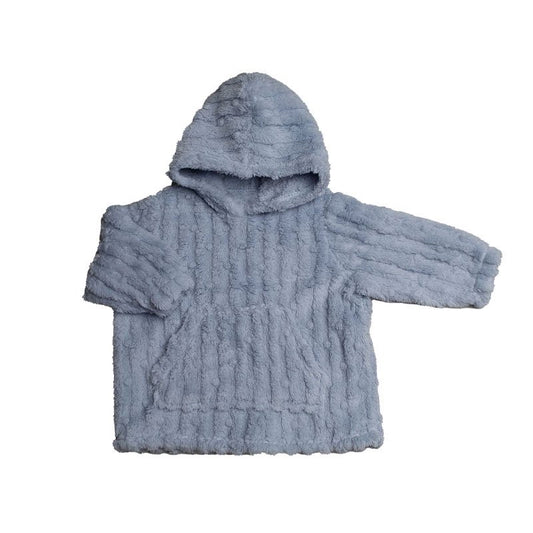 Sherpa Cosy Hoodie Dusty Blue