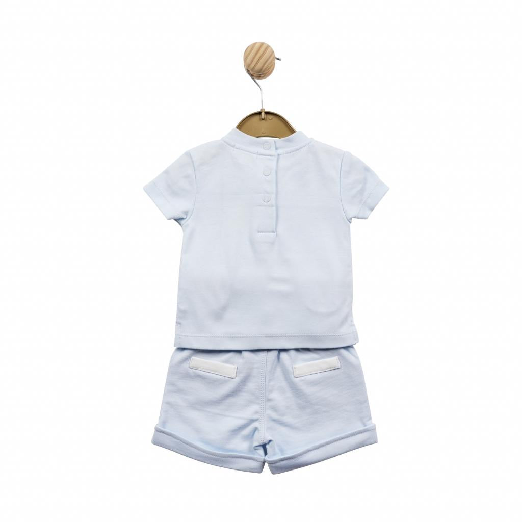 Mintini Baby Blue Shorts Set