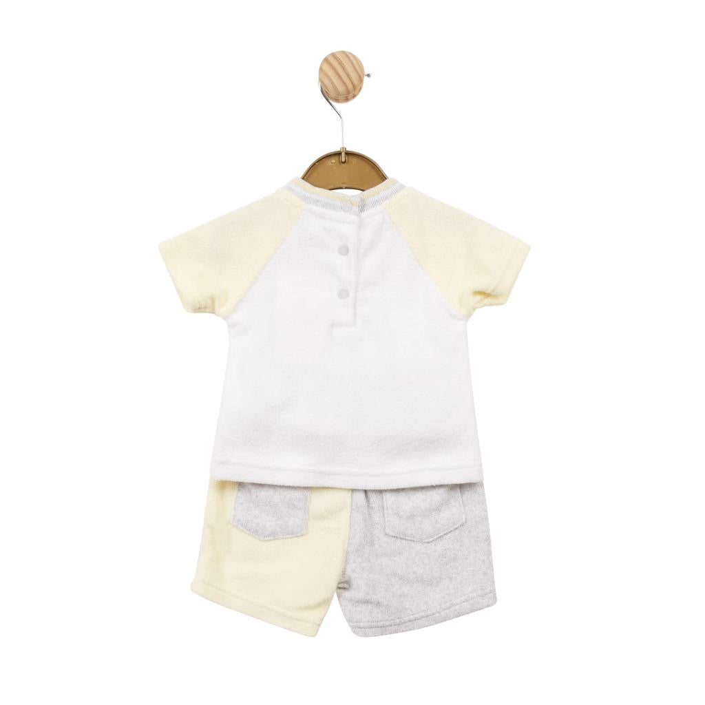 Mintini Colour Block Towelling Shorts Set