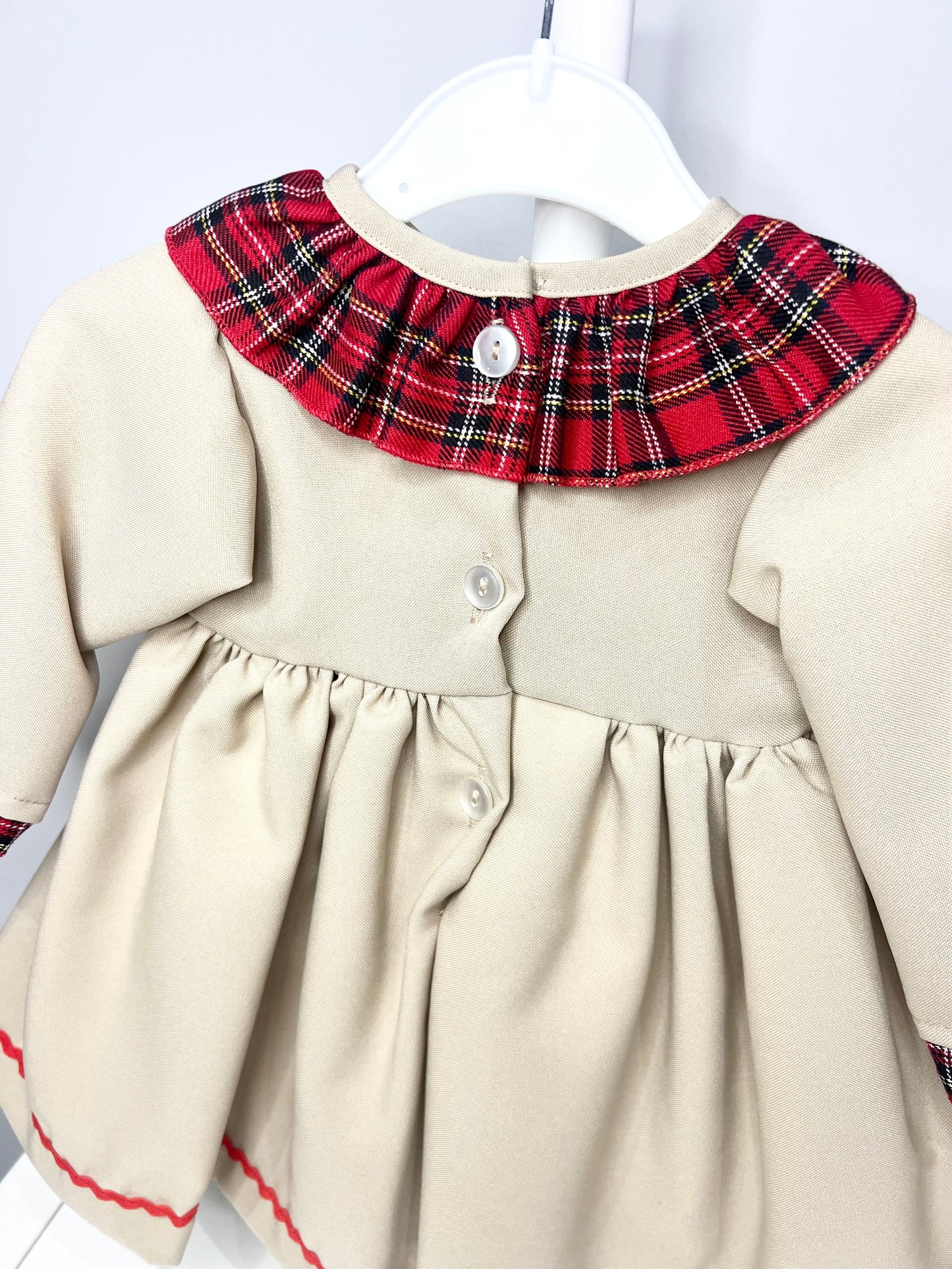 Kinder Christmas Tartan Dress for baby girl 6-12 months