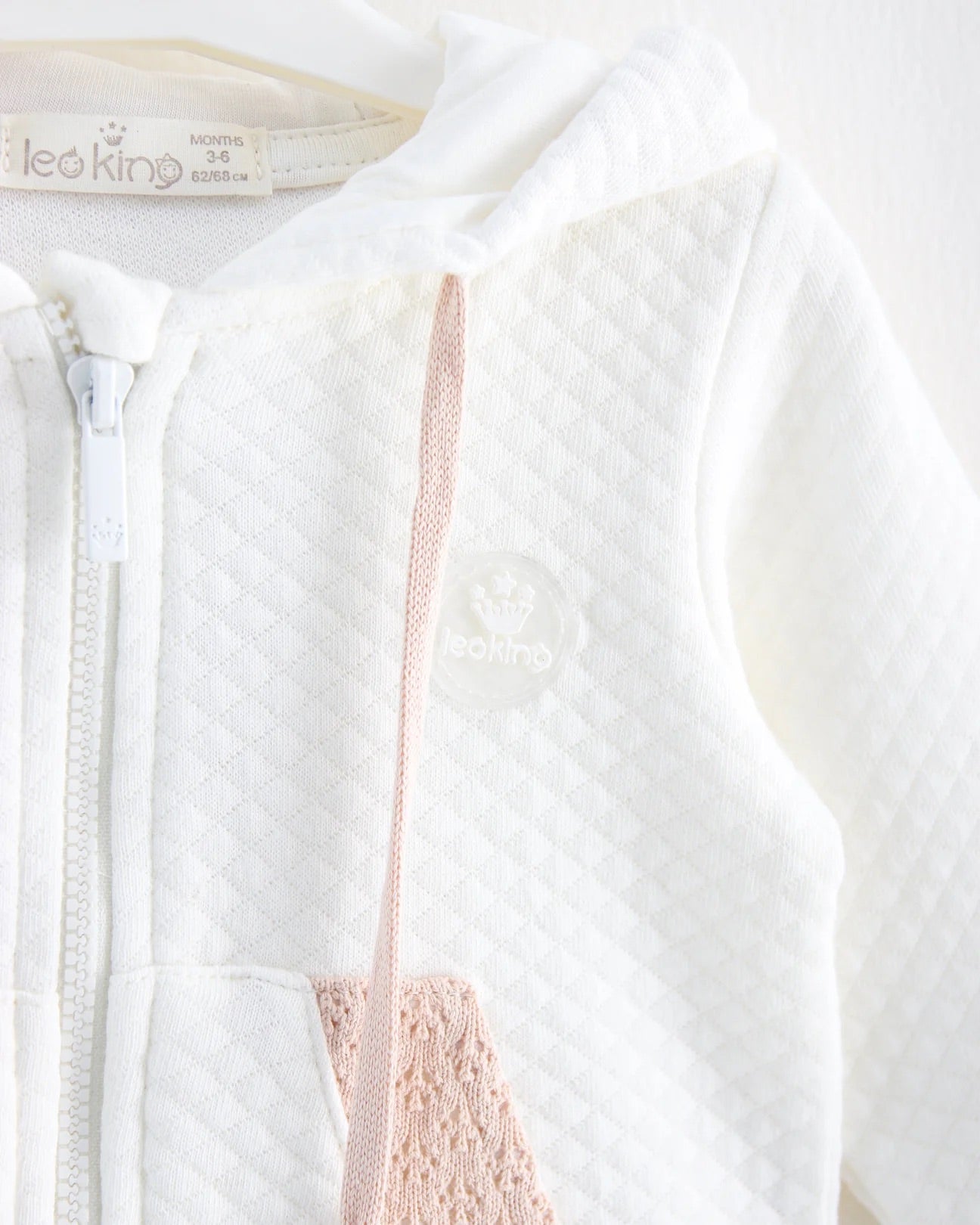 Leo King Quilted Tracksuit Ivory