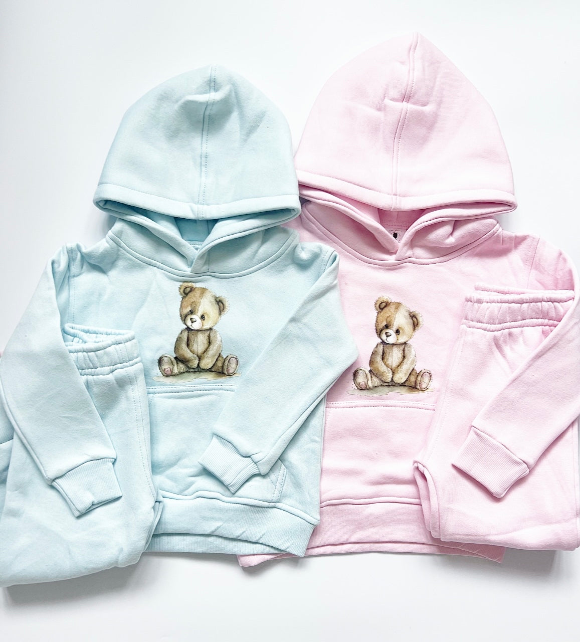 Arlo Teddy Hoodie Tracksuit ICE Blue