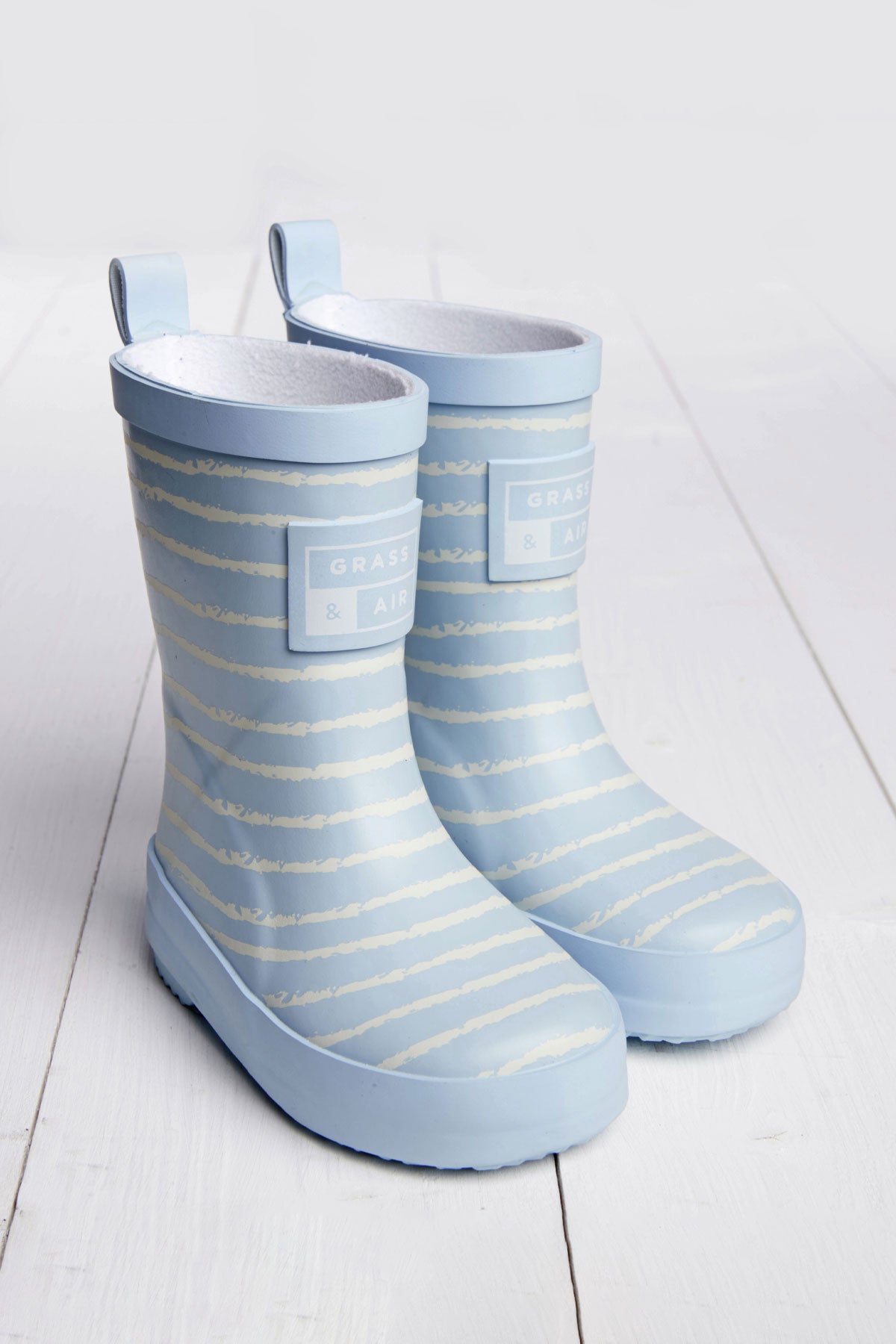 Baby Blue Stripe Wellies