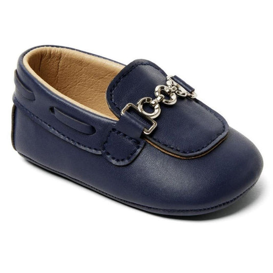 Navy Blue Baby Loafer Shoes