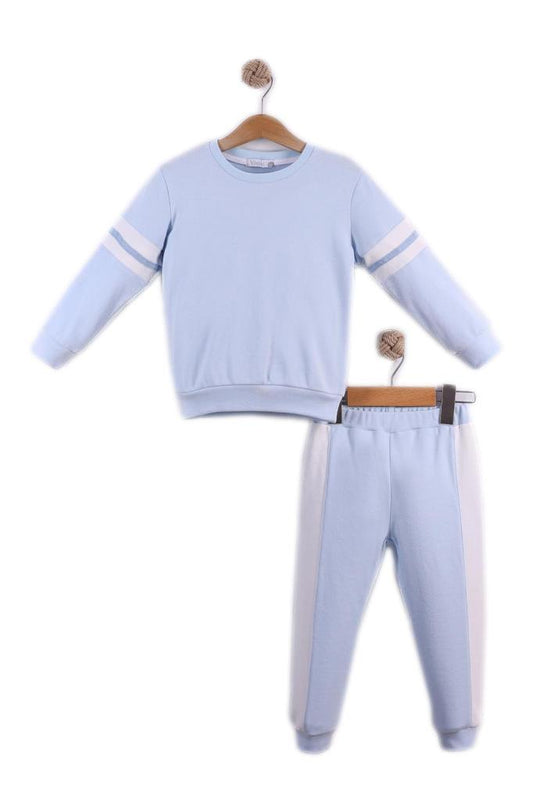 Sky blue Visara boys 2 piece tracksuit set