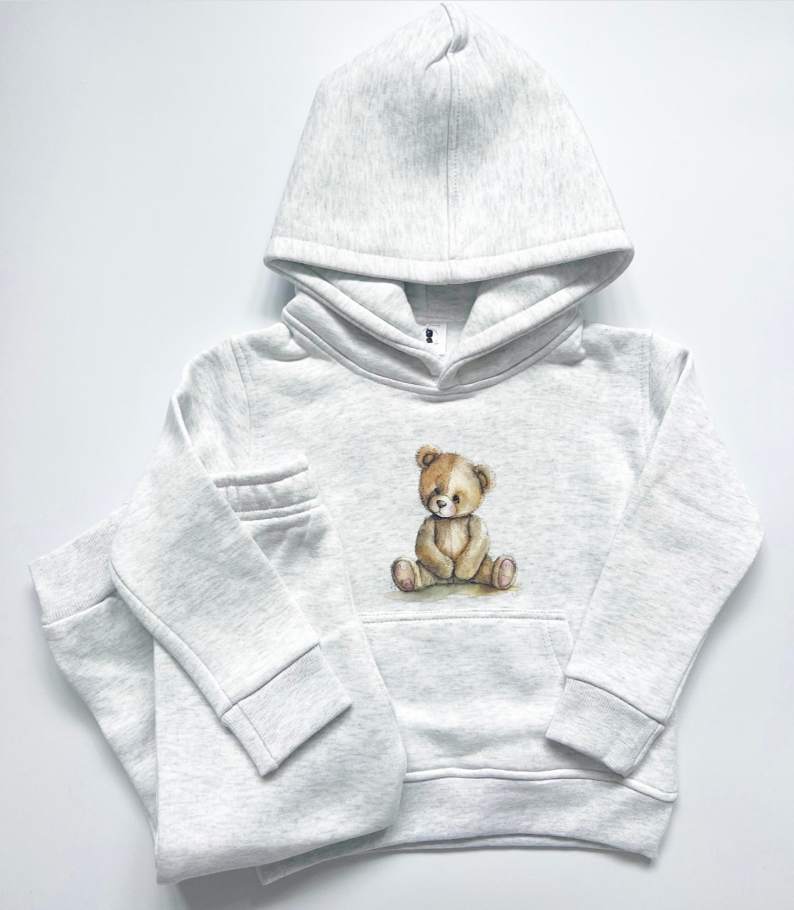 Arlo Teddy Hoodie Tracksuit Grey