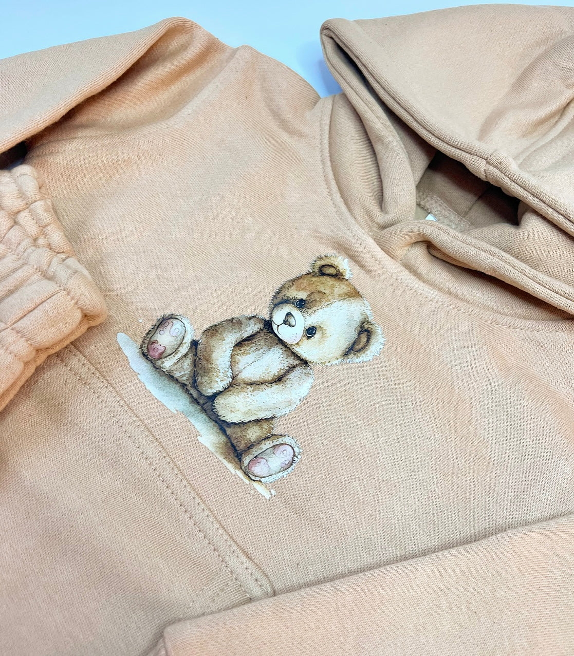 Arlo Teddy Hoodie Tracksuit Beige