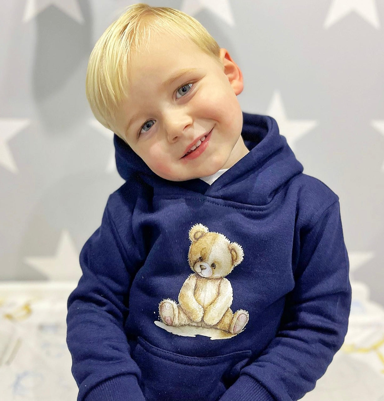 Arlo Teddy Hoodie Tracksuit Navy