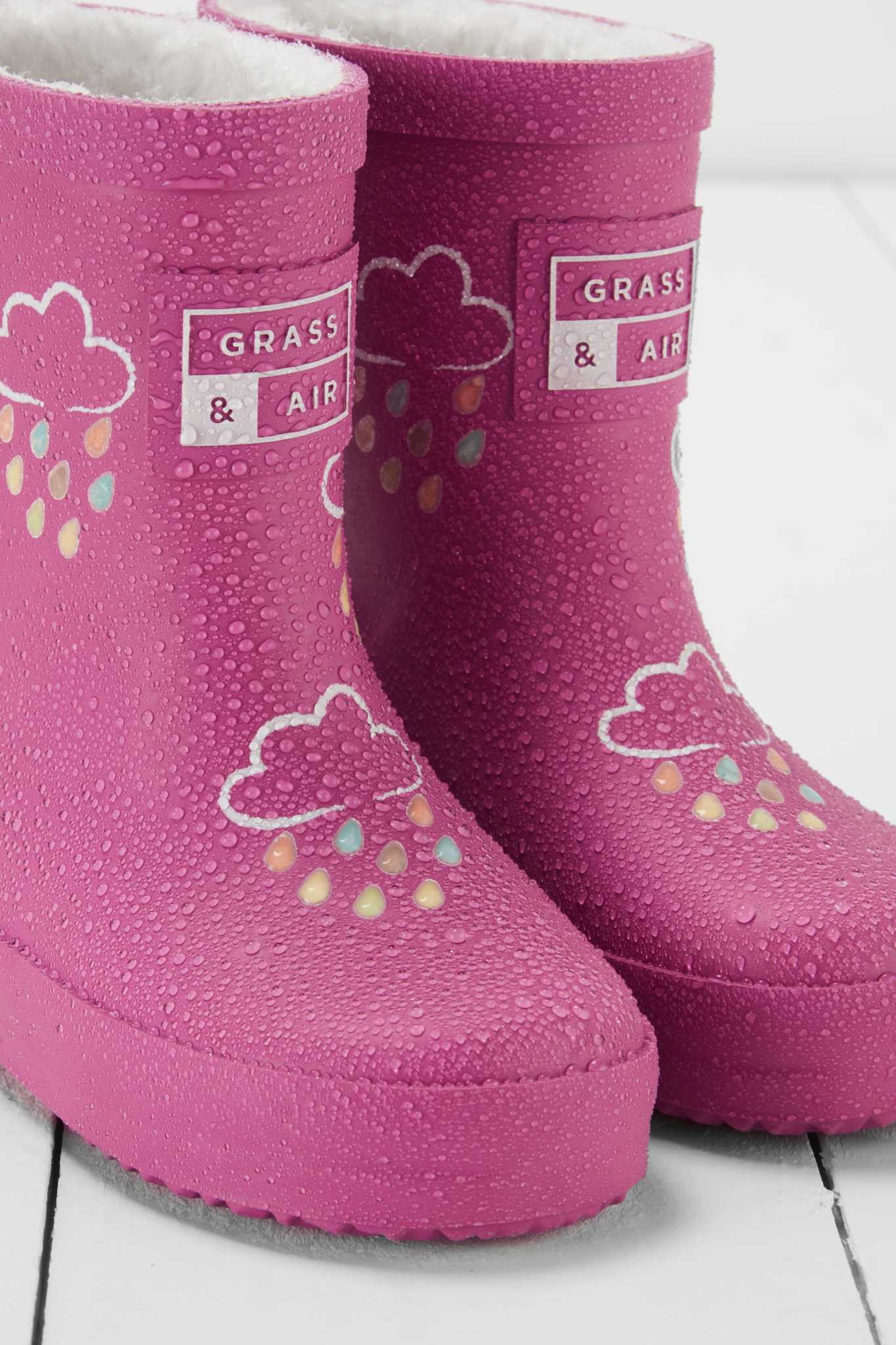 Orchid Pink Colour-Revealing Wellies