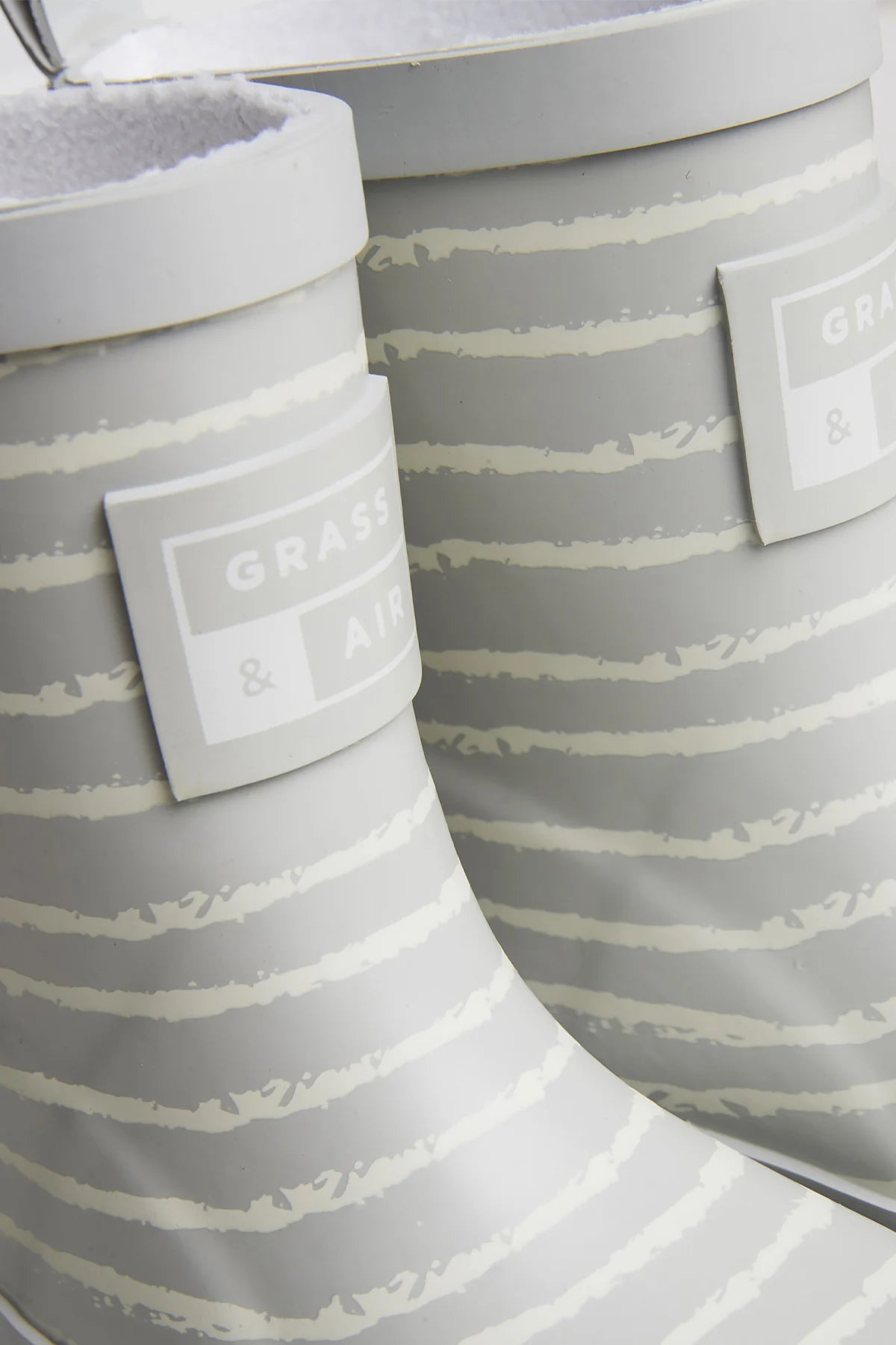 Grey Stripe Wellies